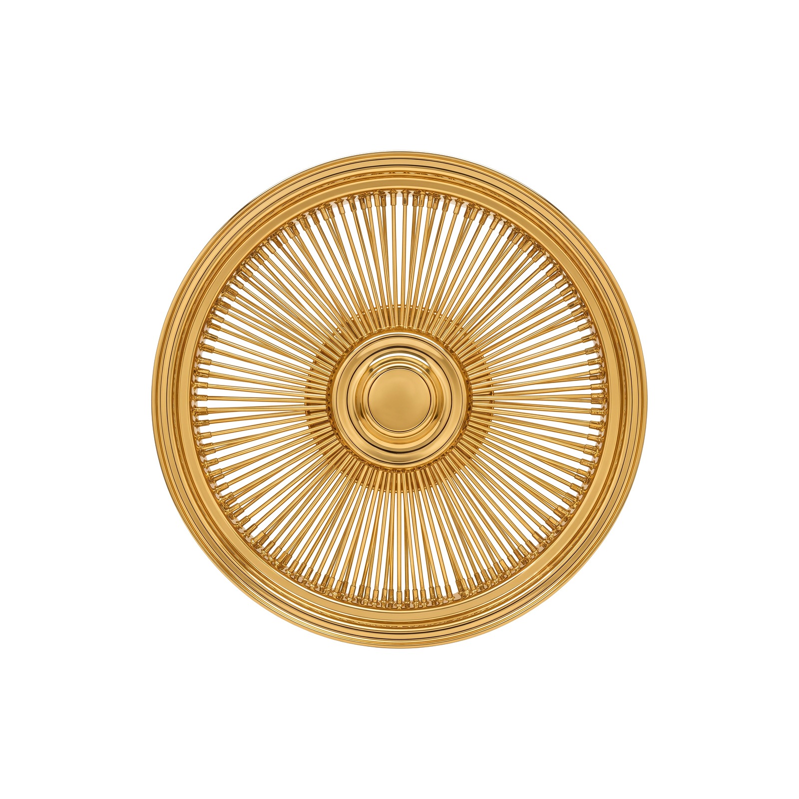 VXN Crown (KL306) wheel in Polished Gold Wire